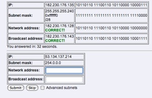 Subnet Quiz